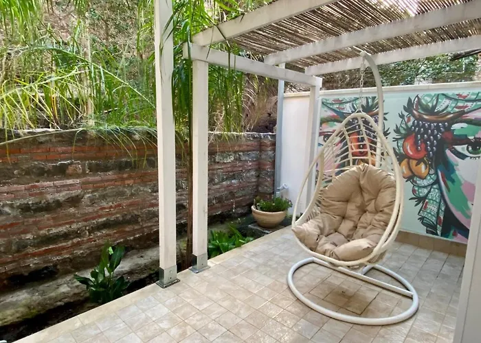 With Bathroom And Private Terrace In The Center